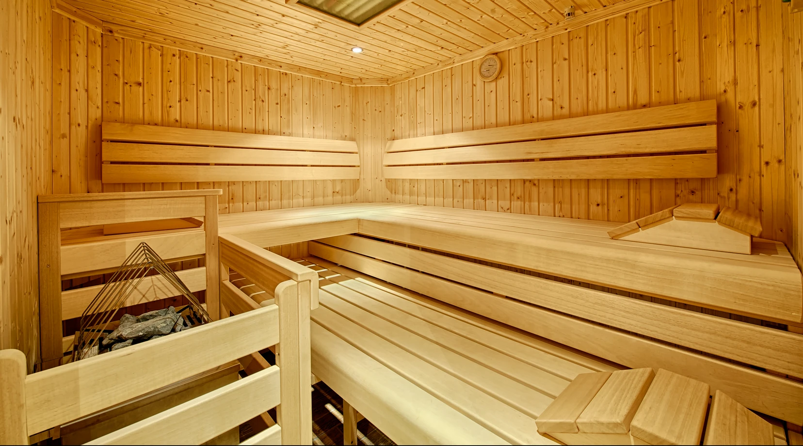 Holzsauna im Appartementhaus Berger